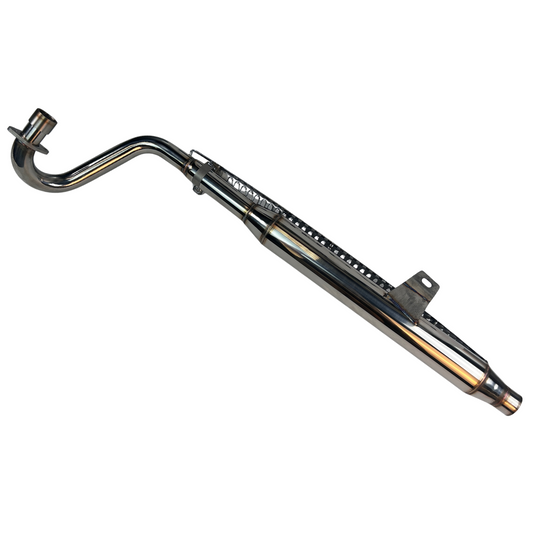 Overhead exhaust Dax Ori look silver / chrome - beautiful finish 