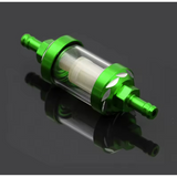 Filtre à essence vert et transparent CNC pour tuyau d'essence de 5 & 6 mm 