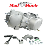 Madmunk 140cc engine block silver / gray - Manual - Kickstart 