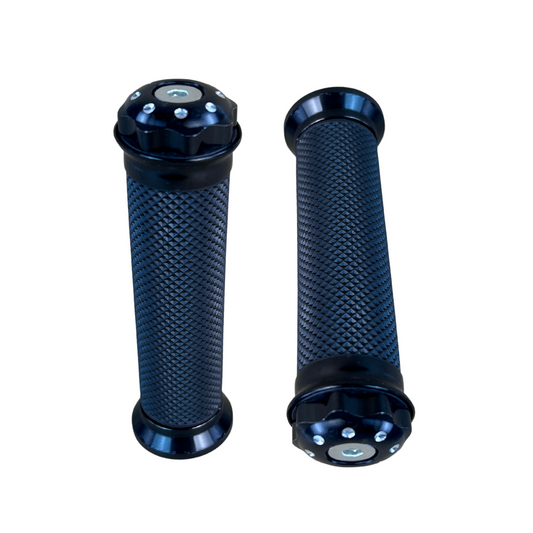 Poignées noires pour guidons de 22,2 mm Dax, Monkey, PBR, Pitbike.. 