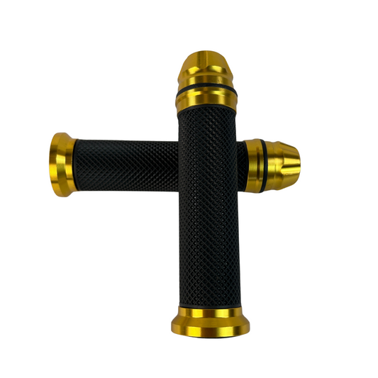 Poignées dorées pour guidons de 22,2 mm Dax, Monkey, PBR, Pitbike.. 