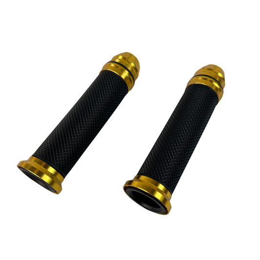 Poignées dorées pour guidons de 22,2 mm Dax, Monkey, PBR, Pitbike.. 