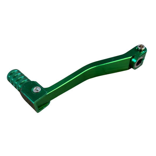 Pédale de changement CNC avec motif triangulaire vert pour 50cc - 125cc 