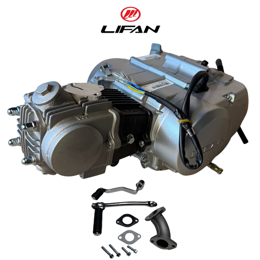 Lifan 50cc Engine silver - Manual - 4 Gears kick start. Dax,. (49cc) 
