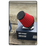 Nibbi 48mm angled 45° air filter black with red high flow 
