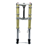 Fourche avant USD Dax 40 mm 4 pistons or et chrome 