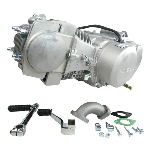 Moteur YX 140cc chrome/argent - Manuel - Kickstart 