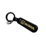 Porte-clés Honda en carbone avec lettres dorées 