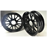 BB Sport mat zwart tubeless aluminium velgen voor Monkey 12 "x 3.5 + 2.75"