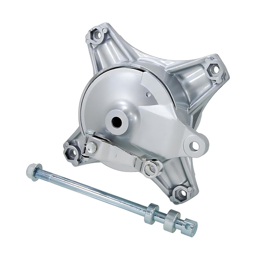 Complete rear hub for Dax for 4-hole sprocket - chrome 