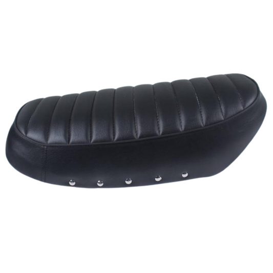 Dax saddle CT-70 style with 6 volt saddle plate - black 
