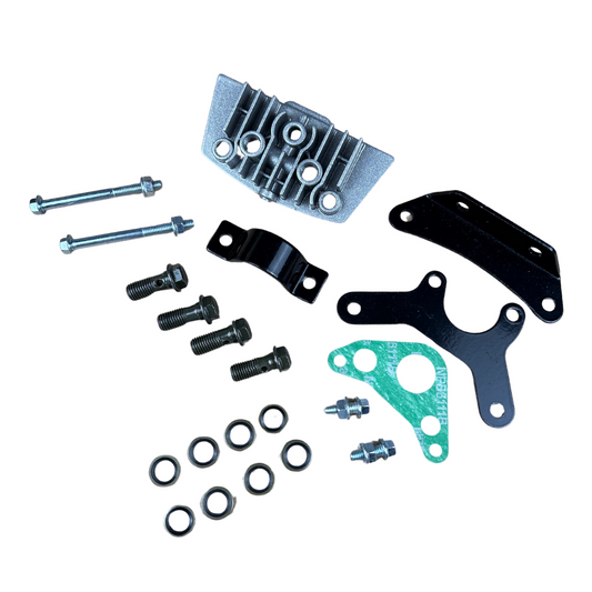 Complete oil cooler set 4 layers black for Dax, Monkey, PBR 
