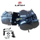 Lifan 125cc motorblok grijs / zilver- Manueel - 4 Versnellingen kickstart.