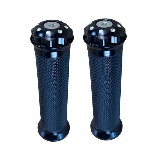 Poignées noires pour guidons de 22,2 mm Dax, Monkey, PBR, Pitbike.. 
