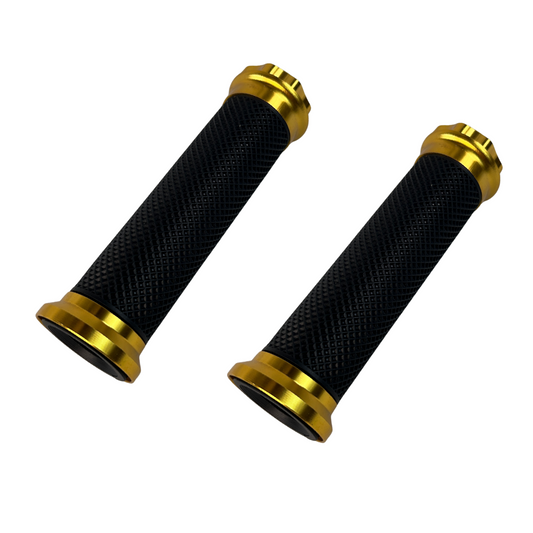 Poignées dorées pour guidons de 22,2 mm Dax, Monkey, PBR, Pitbike.. 
