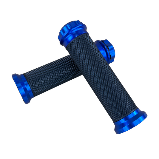 Griffe blau für 22,2 mm Lenker Dax, Monkey, PBR, Pitbike.. 