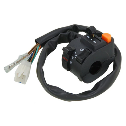 Universal Handlebar Switch – Black – left side of the handlebar. 