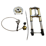 Fourche avant USD Dax complète 45 mm or avec accessoires - longueur 650 mm 