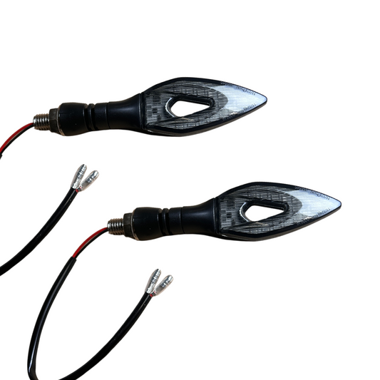 LED indicators dot-shaped with running lights effect - 12 volt 