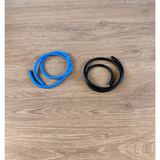 Two gasoline cables without packaging - blue and black 