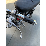 CNC silver handles with bar-end 