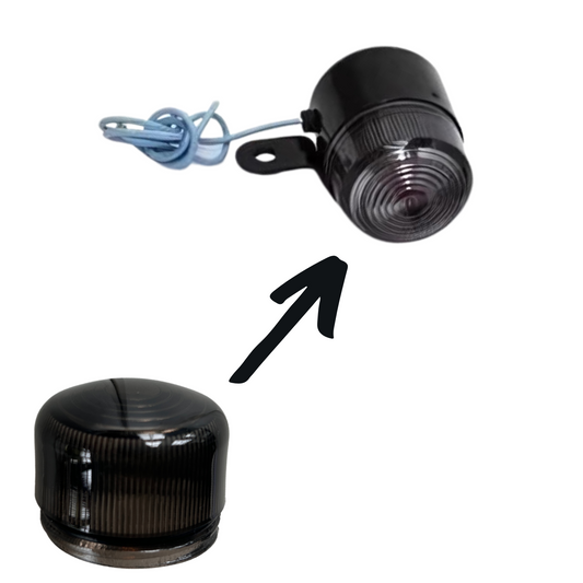 Smoked lens pinker for Dax OT style turn signals 