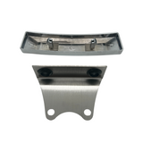 Honda fork emblem chrome and black with mounting bracket Dax 
