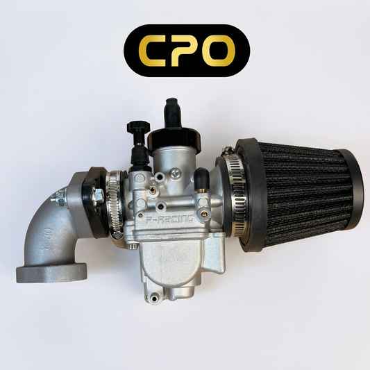 Kit de carburateur CPO 19 mm – Version Flange Racing avec collecteur et filtre à air 