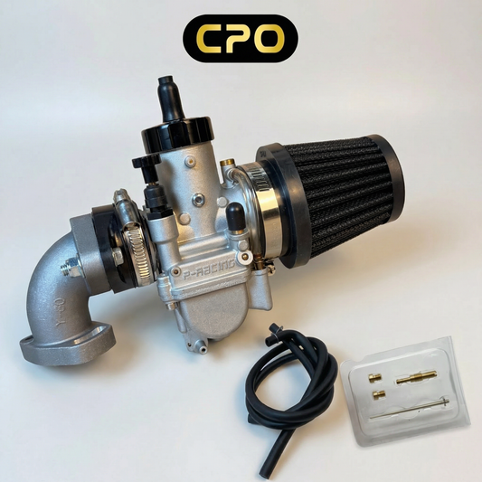 CPO complete carburateur kit PE28 met spruitstuk en luchtfilter