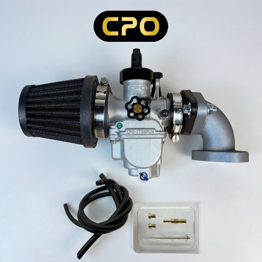 Kit de carburateur CPO 19 mm – Version Flange Racing avec collecteur et filtre à air 