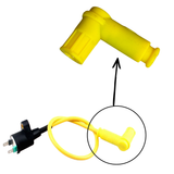 Silicone bougiedop / bougiekap in gele kleur - Dax, Monkey, Pitbike..