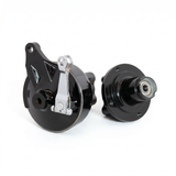 Monkey naaf set voor viergaats velg zwart met Dax remtrommel 12mm as