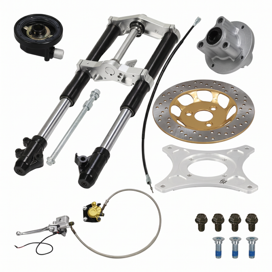 USD 45 mm Fork Set – for Honda Dax & Replicas black 