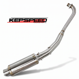 Kepspeed exhaust GP1 short stainless steel underlying with gold finish 