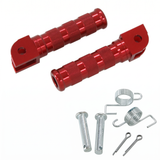 CNC footrests - 21 mm red for Dax and Monkey models 