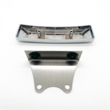 Honda fork emblem chrome and black with mounting bracket Dax 