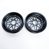 Jeu de jantes Tubeless noir 12 pouces - 3.50 x 3.00 - Pour Dax et Monkey