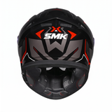 SMK Typhoon Azonix full-face helmet with flip-up sun visor.