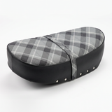 Selle Dax – noire avec motif à carreaux gris - adaptée pour cadres de 2,5 et 3,5 litres 