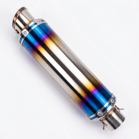 Dax & Monkey exhaust with blue flame effect underneath 