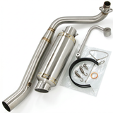 Kepspeed exhaust GP1 short stainless steel underlying with gold finish 