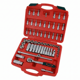 Neilsen ensemble de douilles et embouts de 61 pièces – 3/8" avec boîte de rangement 