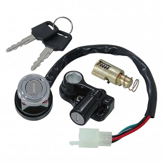 Complete ignition lock - handlebar lock and saddle lock set for Dax 12 volt 