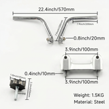Originele type stuurset - Zilver / Chrome voor Honda,Skyteam,Zhenua,... Dax