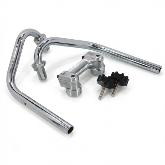 Original type handlebar set - Silver / Chrome for Honda, Skyteam, Zhenua,... Dax 