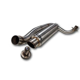 Stainless steel exhaust underlying Dax and Monkey 
