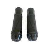 CNC black handles with bar-end for 22mm handlebars. 