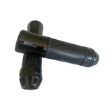 CNC black handles with bar-end for 22mm handlebars. 