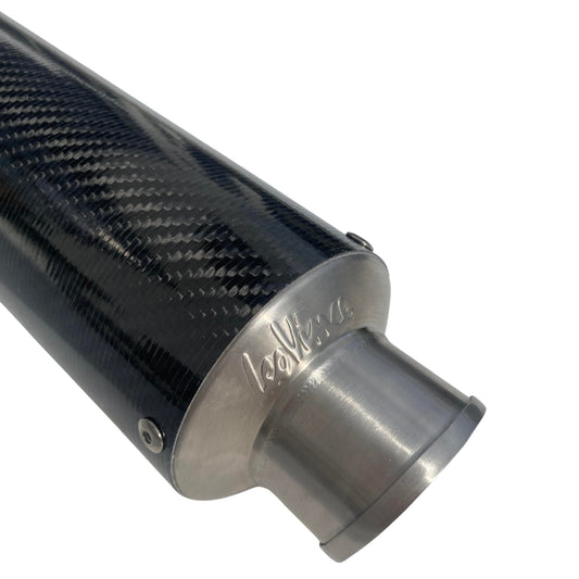 Carbon exhaust Leovince stainless steel with removable DB killer Dax and others 