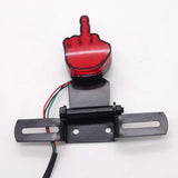 Universal red taillight Middle finger (with brake light and license plate holder) 